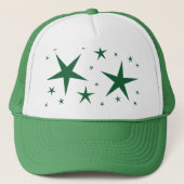 緑の星模様 キャップ (正面)