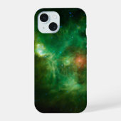 緑の星間雲 iPhone 15ケース (裏面)