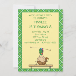 緑の星，体育の誕生日パーティー 招待状