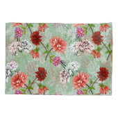 緑の春フローラ:手書き 枕カバー (裏面)