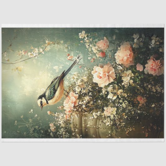 緑の春鳥 薄葉紙 (正面)