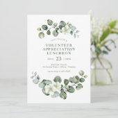 緑の昼食のスタッフのボランティアの感謝 招待状 (スタンド正面)