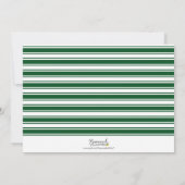 緑の暖かい願い平和モダンの休日の写真 シーズンカード (裏面)