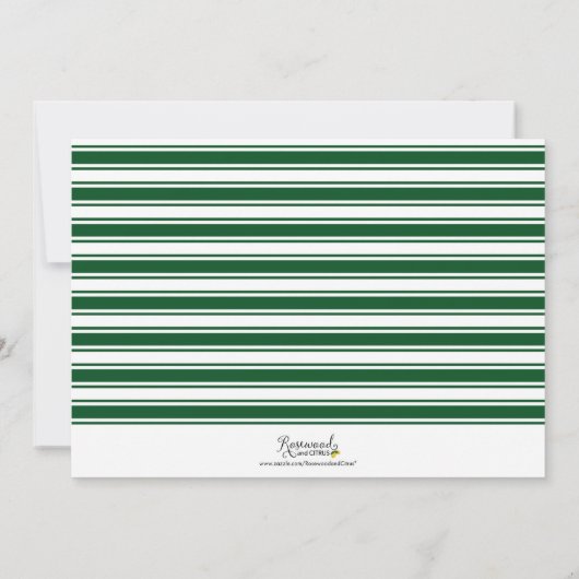 緑の暖かい願い平和モダンの休日の写真 シーズンカード (裏面)