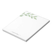 緑の書パーソナライズされた道 ノートパッド (回転)