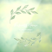 緑の書道の事業名 ウィンドウサイン (シート3)