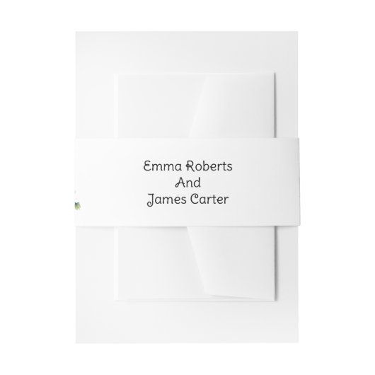 緑の書道結婚式招待状ベリーバンド 招待状ベリーバンド (正面例)