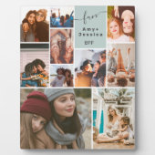 緑の最高の友友のbffスクリプト10フォトコラージグリッド フォトプラーク (正面)