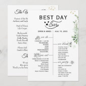 緑の最高の日のプログラム招待状 プログラム (正面/裏面)