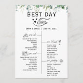 緑の最高の日のプログラム招待状 プログラム (正面)