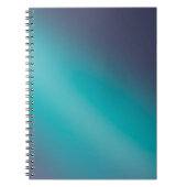 緑の月光グラデーション効果 ノートブック (正面)