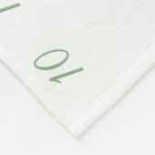 緑の月桂樹のパーソナライズなベビーのマイル標石の写真F フリースブランケット (角)