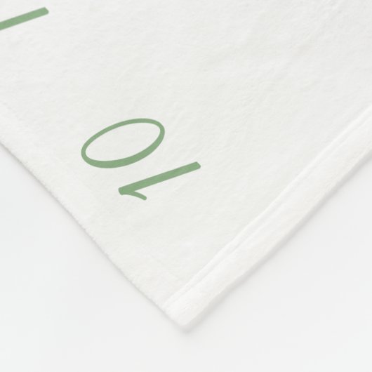 緑の月桂樹のパーソナライズなベビーのマイル標石の写真F フリースブランケット (角)