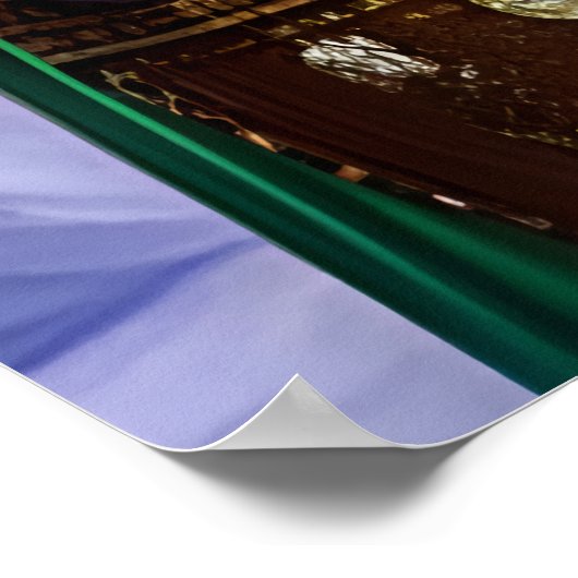 緑の服を着たウサギ | AIアートポスター ポスター (角)