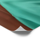 緑の服を着たコアラ | AIアートポスター ポスター (角)