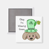 緑の服を着ている マグネット (正面/裏面)