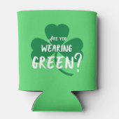 緑の服を着てるの?サンパディの日のシャムロック 缶クーラー (裏面)