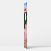 緑の木と縁の近くにあるピンクと白のコンクリートの家 Case-Mate iPhoneケース (裏面 / 右)