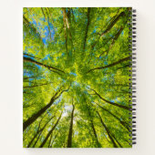 緑の木のを見上げ葉る ノートブック (裏面)