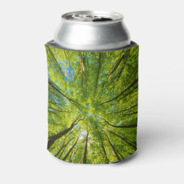 緑の木のを見上げ葉る 缶クーラー