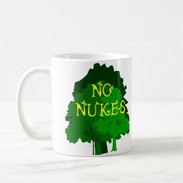 緑の木のコーヒー・マグとの原子力無し マグカップ