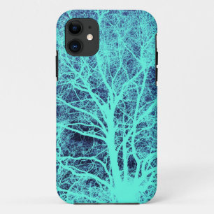 緑の木のシルエット iPhone 11 ケース