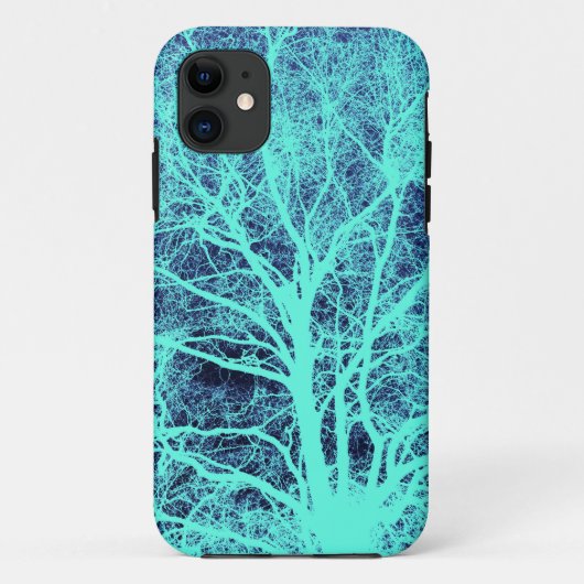 緑の木のシルエット Case-Mate iPhoneケース (裏面)