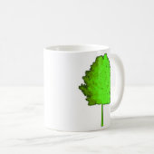 緑の木のマグ コーヒーマグカップ (正面右)