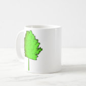 緑の木のマグ コーヒーマグカップ (正面左)