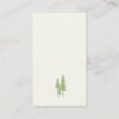 緑の木のロゴ名刺 名刺 (裏面)