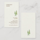 緑の木のロゴ名刺 名刺 (正面/裏面)