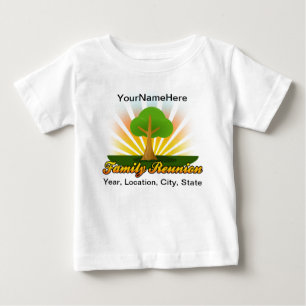 緑の木の家族会のロゴ ベビーTシャツ