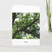 緑の木の良いカードを取得 カード (裏面)