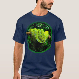 緑の木のPython SnakeReptile Keepers Tシャツ