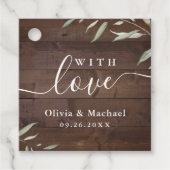 緑の木エレガントは素朴な結婚愛で フェイバータグ (正面)