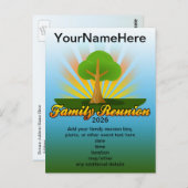 緑の木ファミリ懇親会ロゴ ポストカード (正面/裏面)