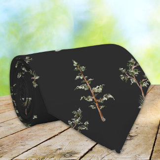 緑の木林のパターン ネクタイ