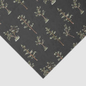 緑の木林のパターン 薄葉紙 (詳細)