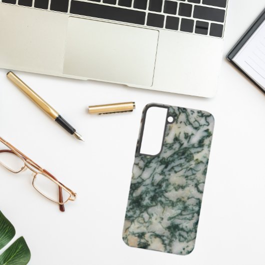 緑の木目パターン SAMSUNG GALAXYケース