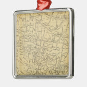 緑の木製の墓地 メタルオーナメント (左)