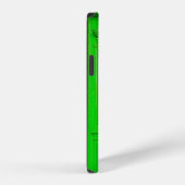 緑の木製ガラスドア iPhoneケース (右側面)