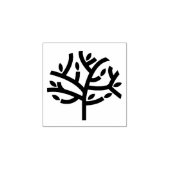 緑の木離れ ラバースタンプ (インプリント)