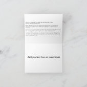 緑の木馬の中国の新年おめでとう シーズンカード (内部)