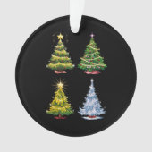 緑の木 クリスマス ホリデー 冬 オーナメント (正面)