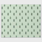 緑の木 ラッピングペーパー (フラット)