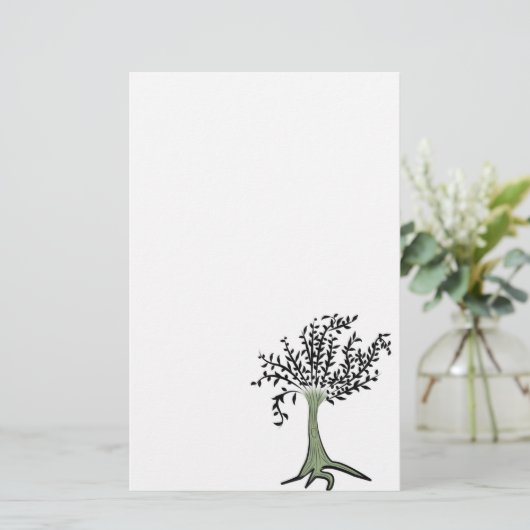 緑の木 便箋 (スタンド正面)