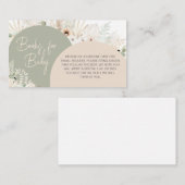 緑の本を待ってベビー エンクロージャーカード (正面/裏面)