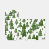 緑の松の木の森のパーティーの好意ボックス フェイバーボックス (折り畳みなし)