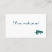 – 緑の松鹿のぼり釣り、結び絵 名刺 (裏面)