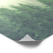 緑の松27のテーブル結婚のシーティングチャート ポスター (角)